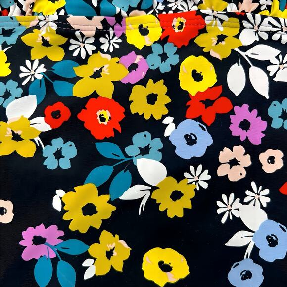 Anne Cole Plus 20W Flower Field Keyhole High‑Neck One‑Piece Swimsuit Swimwear - Picture 5 of 10